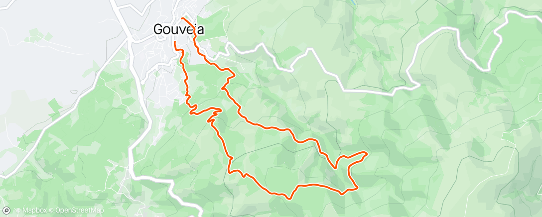 Map of the activity, Trail Monte Sensações