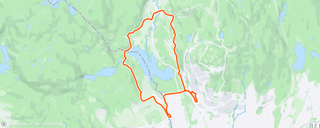 Mapa de la actividad (Bogstadvannet rundt - plusmeny)