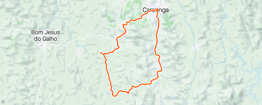 Mapa da atividade, Pedalada de mountain bike na hora do almoço