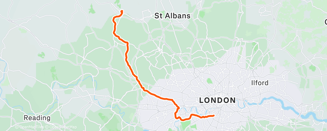 Map of the activity, New Bike Day for me, Festive 500 completed for Child #1
