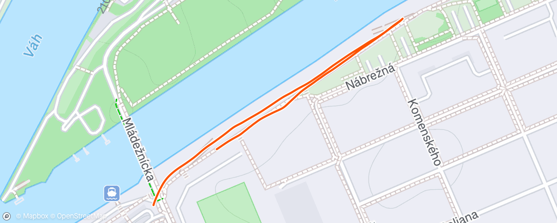 Map of the activity, Morning Run