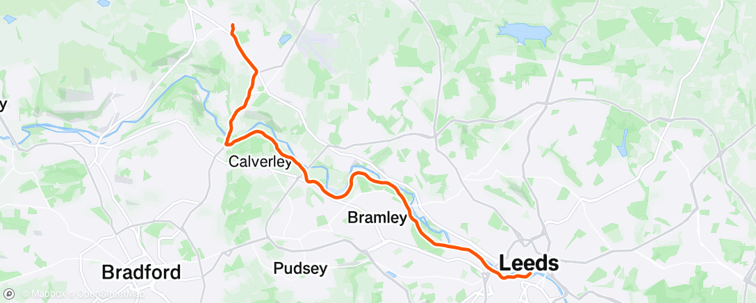 Map of the activity, Morning Run