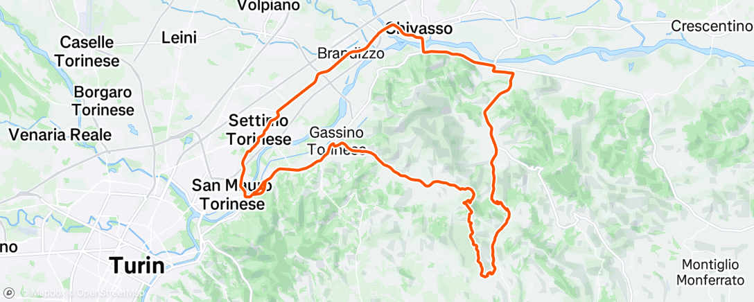 Map of the activity, Giro mattutino