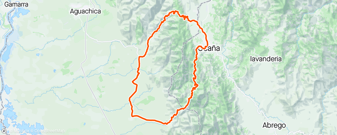 Mappa dell'attività Bicicleta de montaña matutina