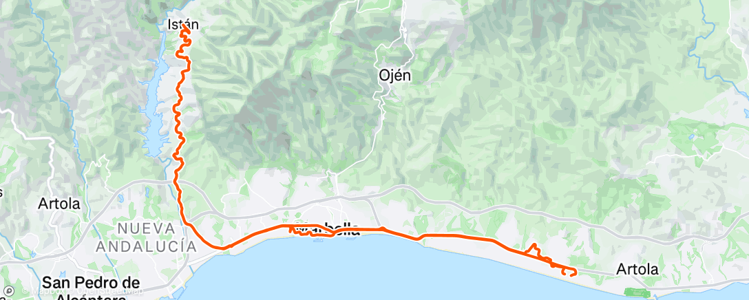 Map of the activity, Morning Ride