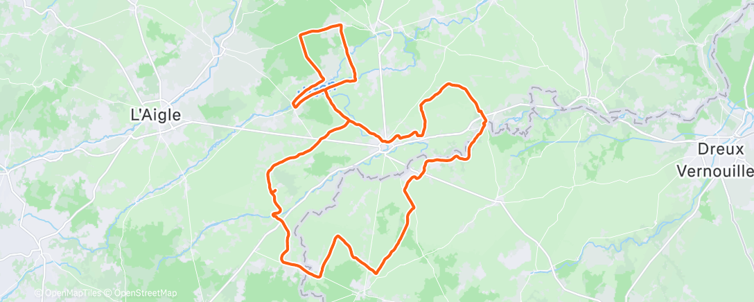 Map of the activity, Cyclisme