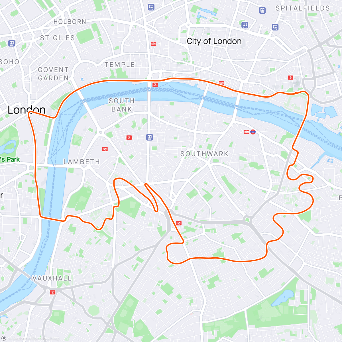 Map of the activity, Zwift - Race: Eastern Canadian Quest Racing Series (ECQRS) (A) on London Loop in London