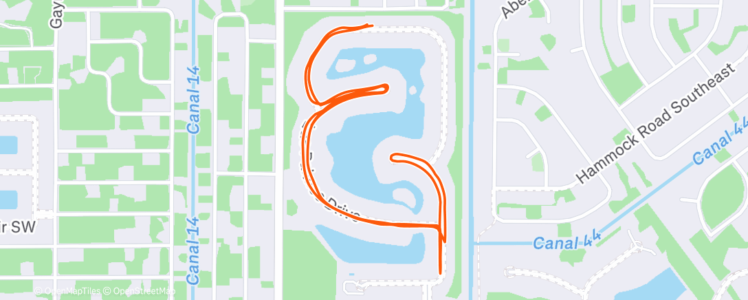 Map of the activity, Morning Walk