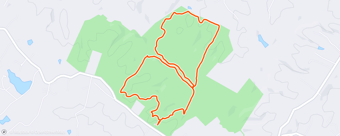 Map of the activity, Afternoon Hike