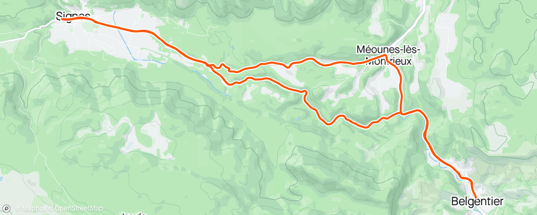 Map of the activity, Vélo ☀️