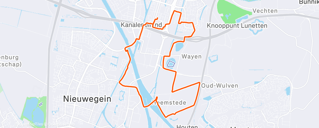 Map of the activity, 20’ - 3x20” - 20’ - 10’ - 3x20” - 15’