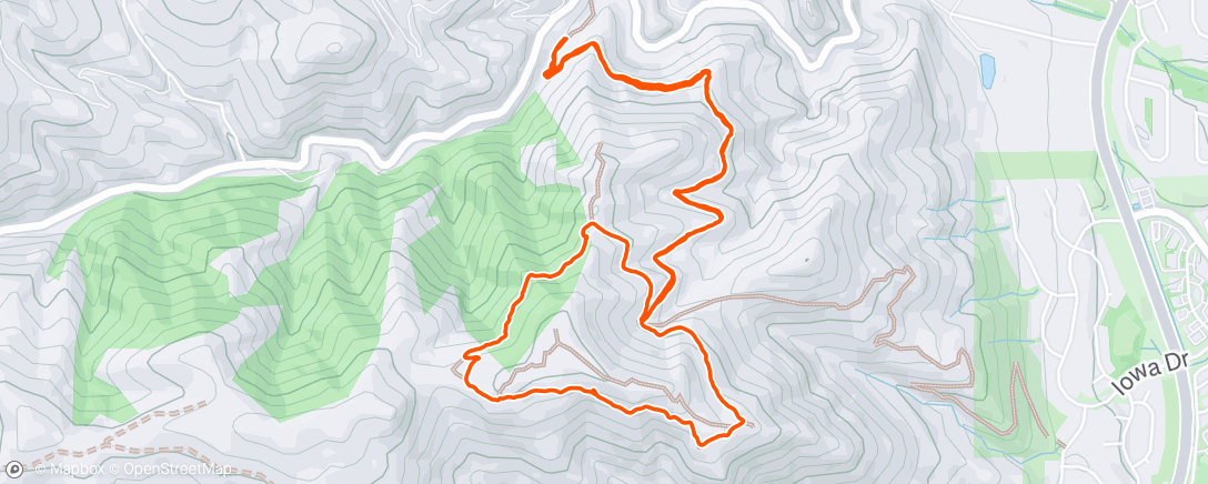 Map of the activity, Morning Hike