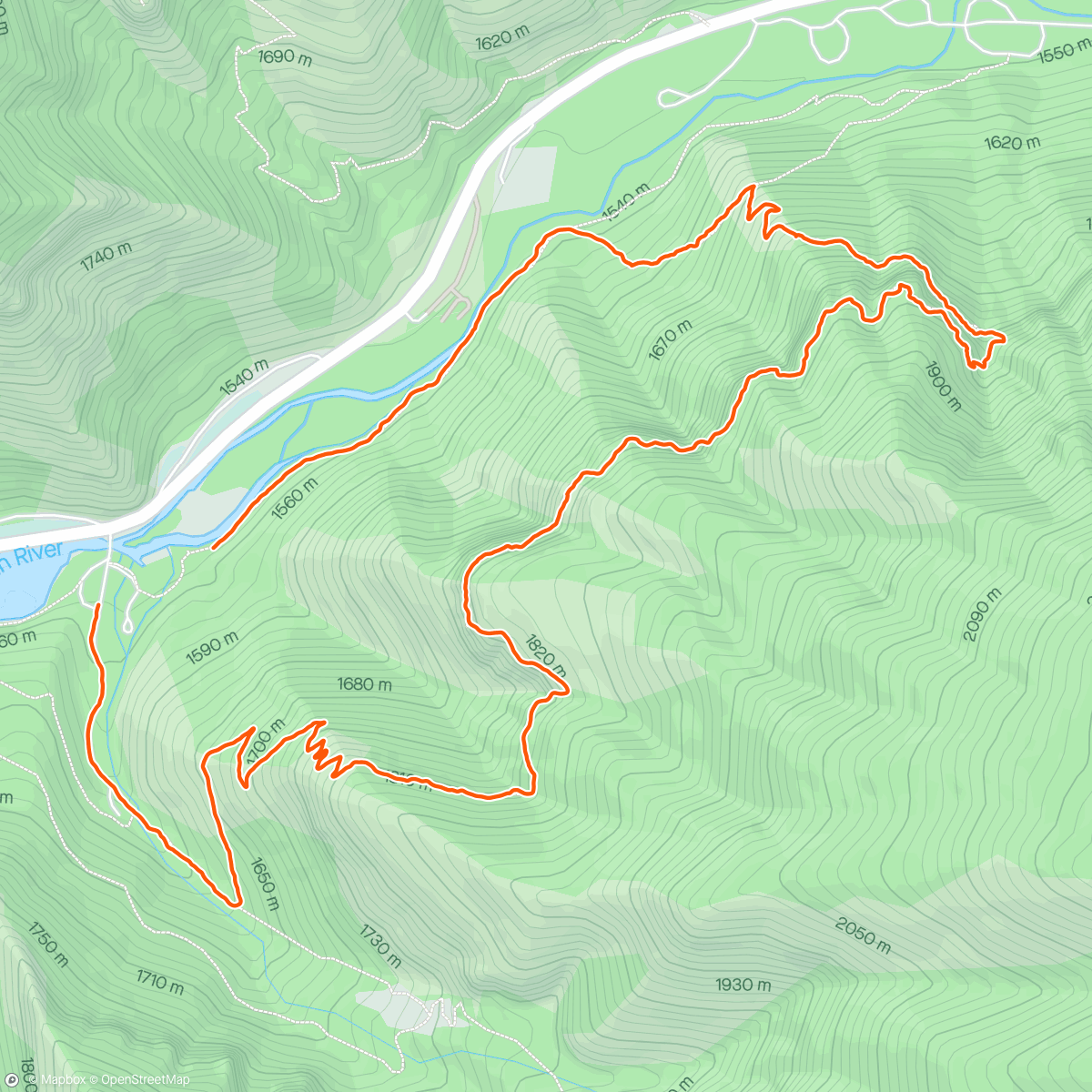 Map of the activity, Sunset bliss hike!