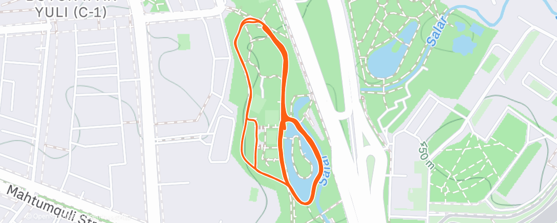 Map of the activity, TASHKENT RUNNERS