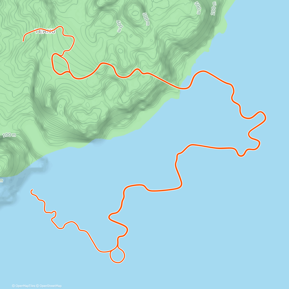 Map of the activity, Zwift - Tempus Fugit in Watopia
