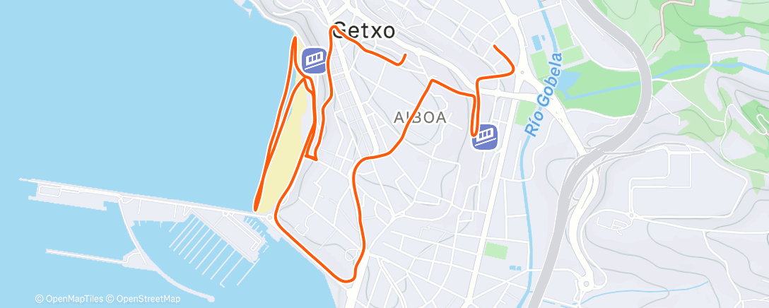 Map of the activity, Lunch Walk