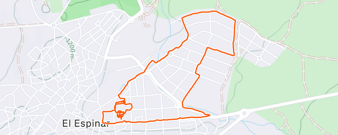 Карта физической активности (Caminata de noche)