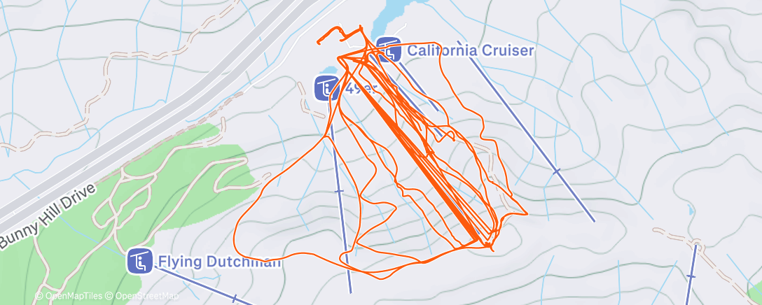 Map of the activity, Morning Alpine Ski