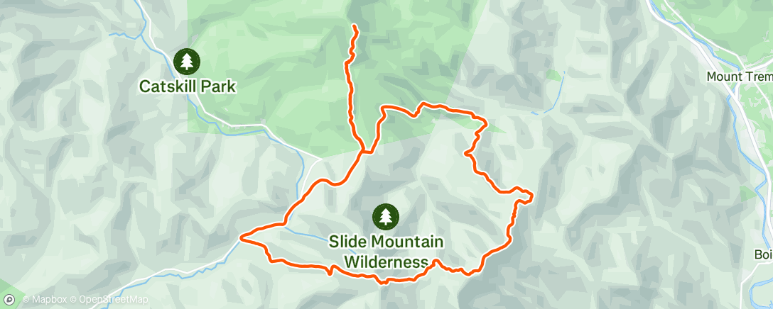 Map of the activity, Panther, Slide, Cornell, and Wittenberg