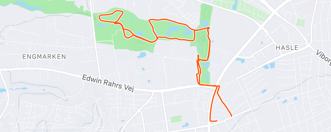 Map of the activity, parkrun #443