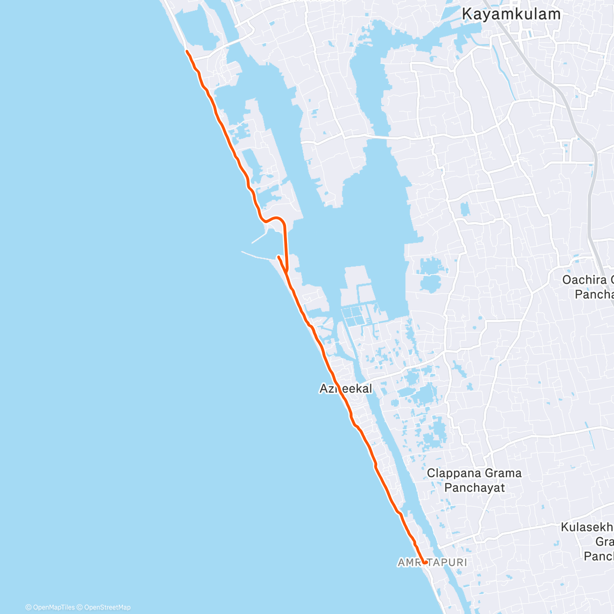 Map of the activity, Morning Ride