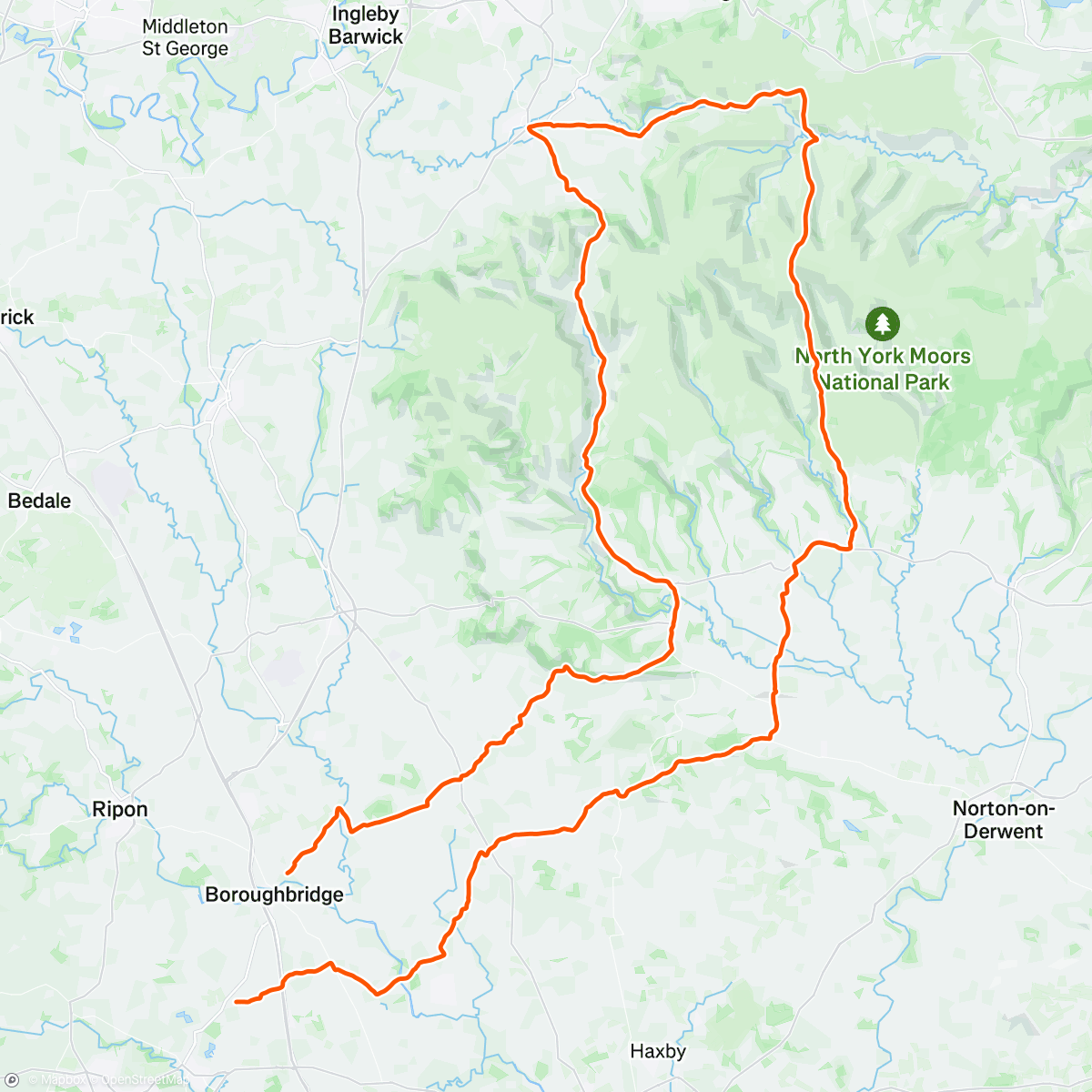 Map of the activity, Moors loop