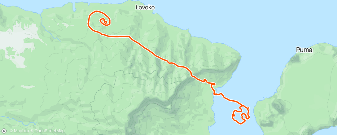 Карта физической активности (Zwift - Climb Portal: Puy de Dome at 100% Elevation in Watopia)