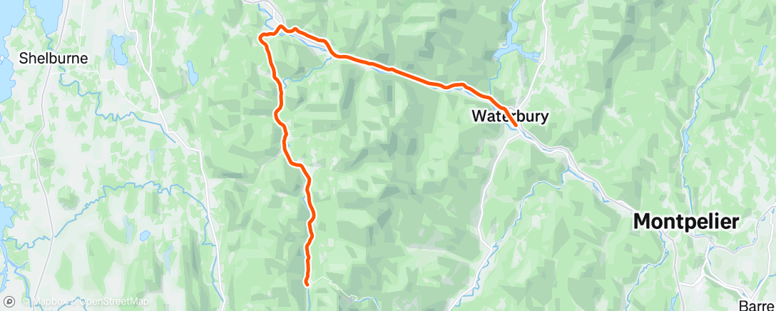 Map of the activity, Good day for sailing a bike