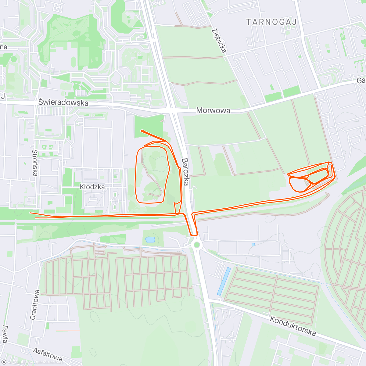 Map of the activity, Takie to góry we Wrocławiu