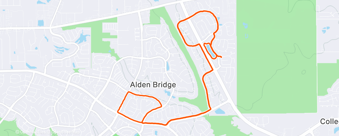 Map of the activity, Lunch Run