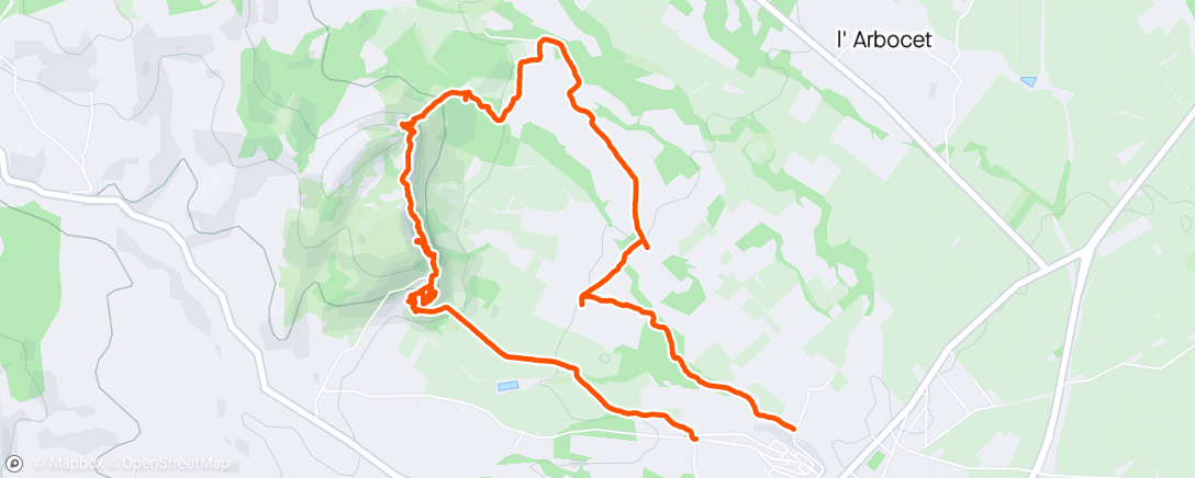 Map of the activity, Mont roig