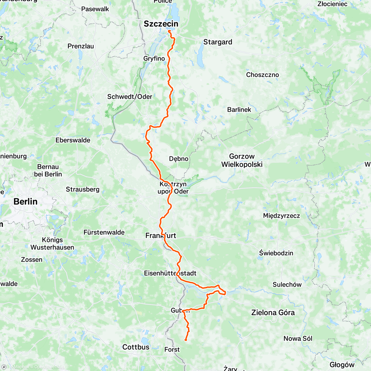 Map of the activity, Zachód 800 dzień 5 FINISH