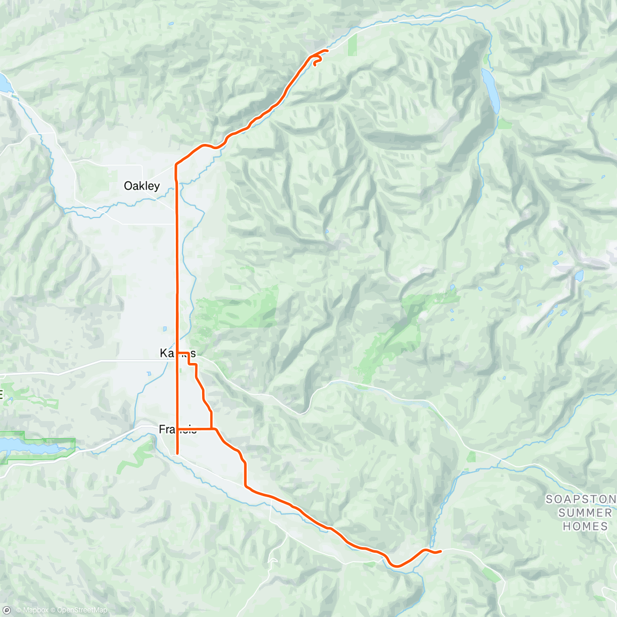Map of the activity, Crossing the Line