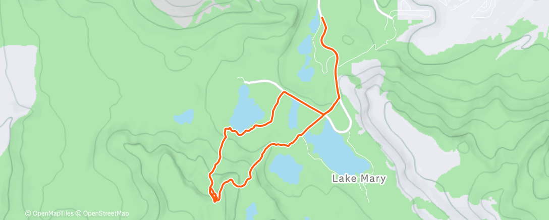 Карта физической активности (Morning Backcountry Ski)