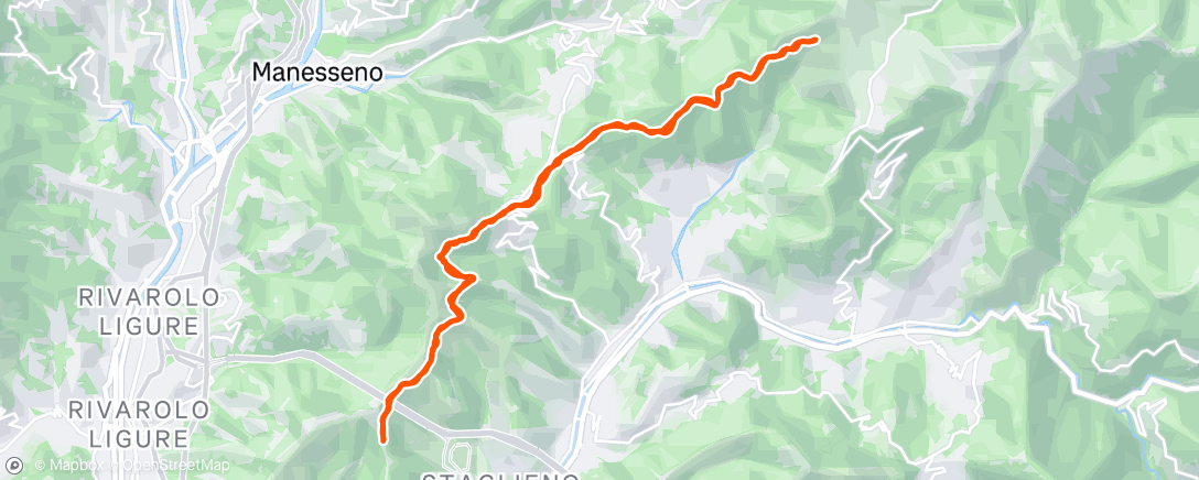 Map of the activity, Pedalata pomeridiana