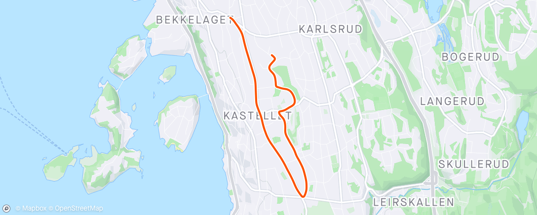 Map of the activity, Testløp!