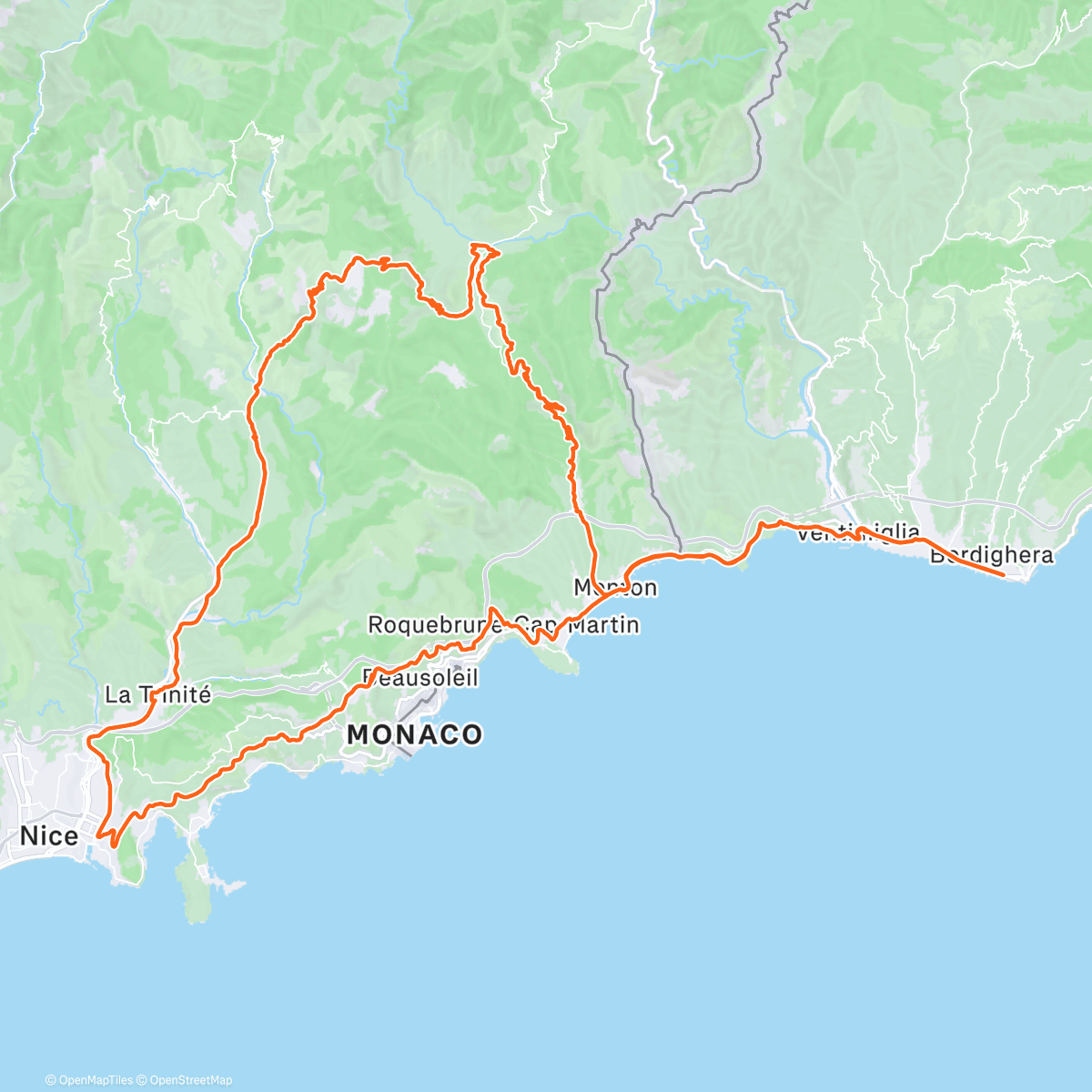 Карта физической активности (Lungo 5H (day 2 training camp Bordighera 2025/2026))