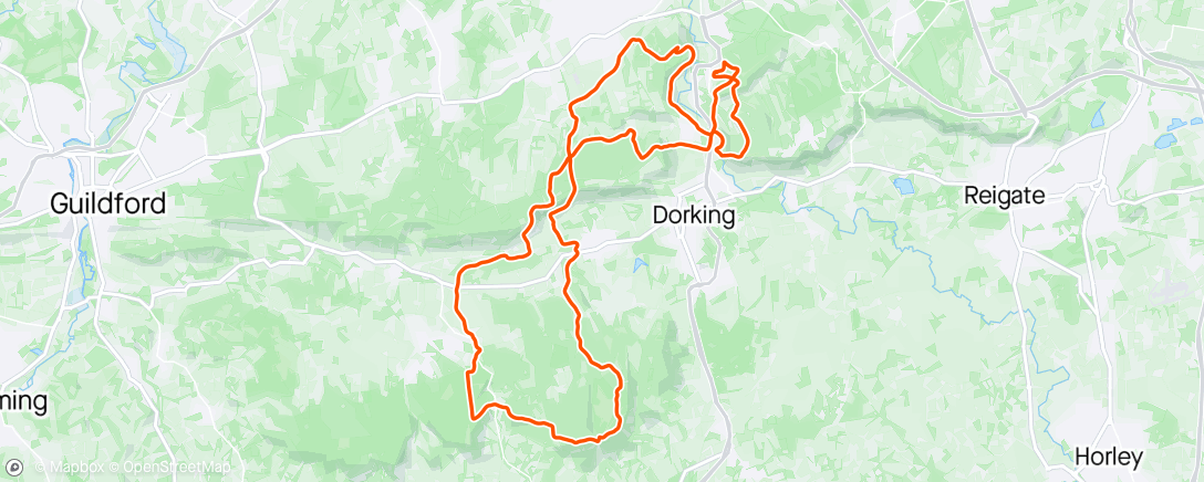 Map of the activity, Two Towers 50k night race, 2nd place 🥈