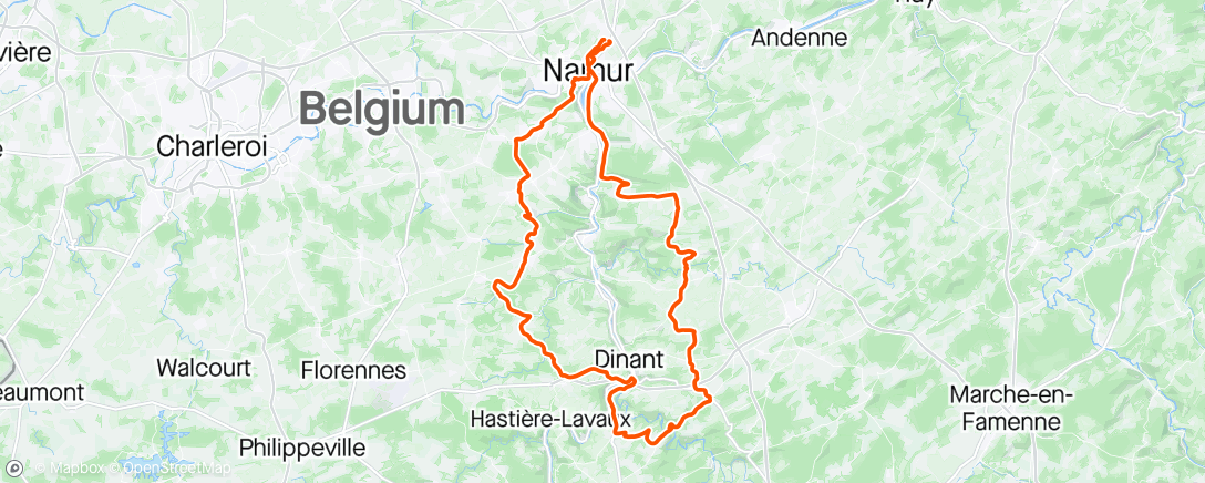 Map of the activity, Un bon dimanche après-midi sur le vélo