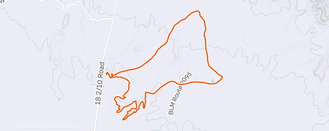 Map of the activity, Lunch Mountain Bike Ride