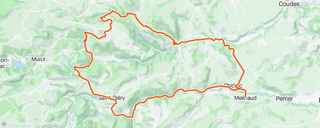 Map of the activity, Sortie route « récup »