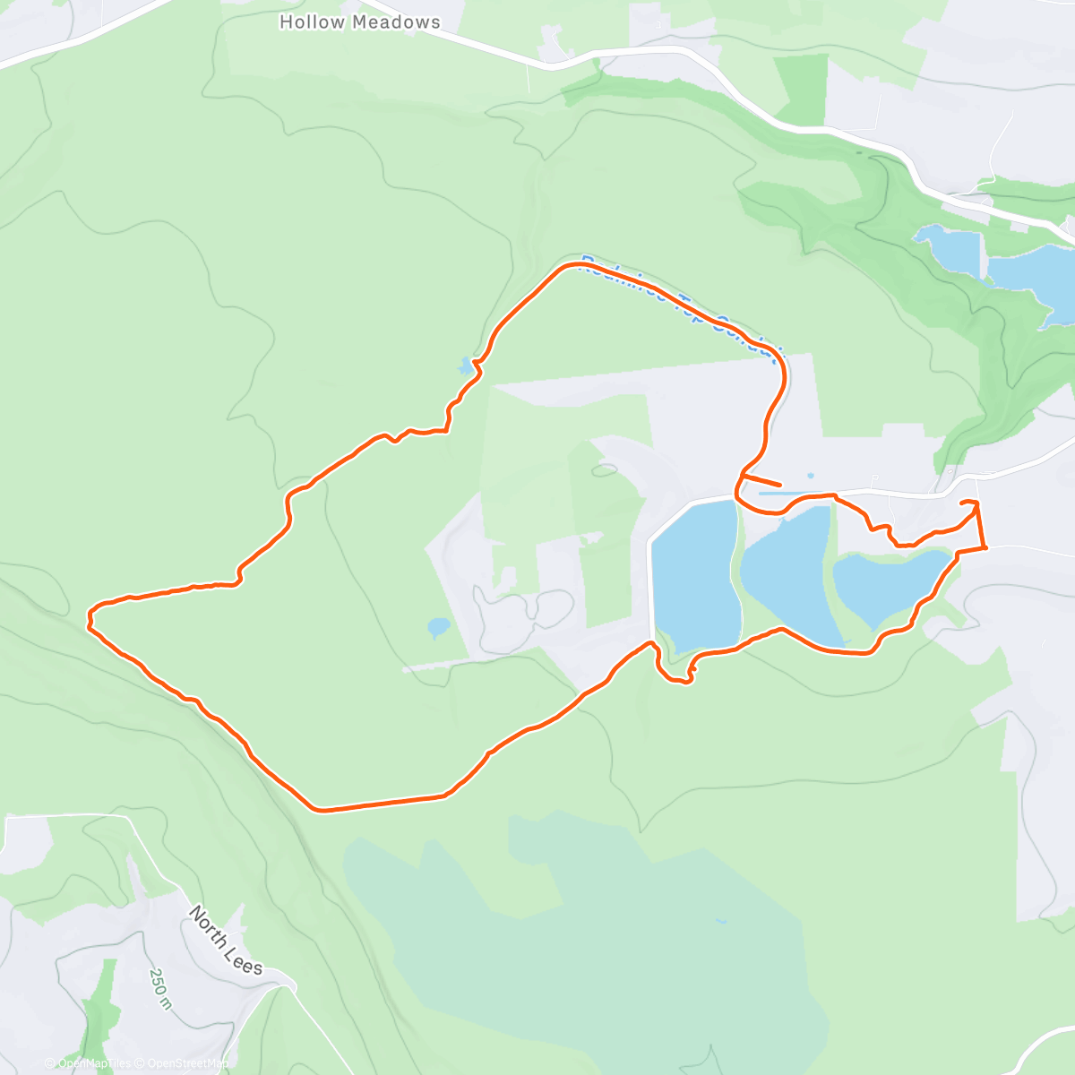 Map of the activity, Afternoon Walk