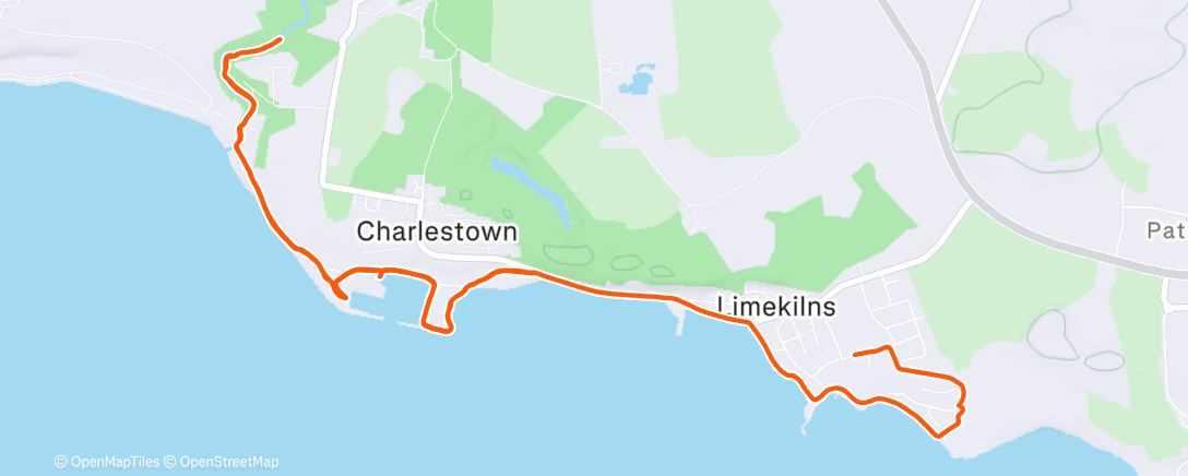 Map of the activity, Morning Run