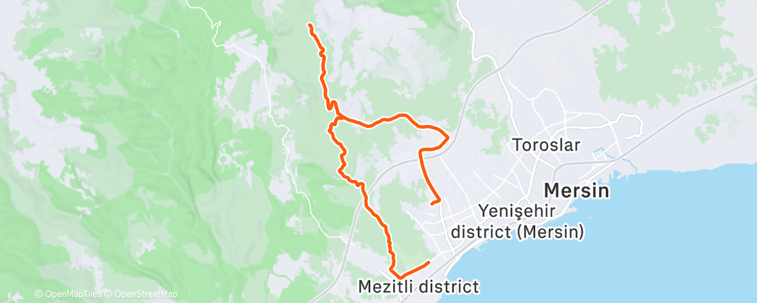 Map of the activity, Morning Ride