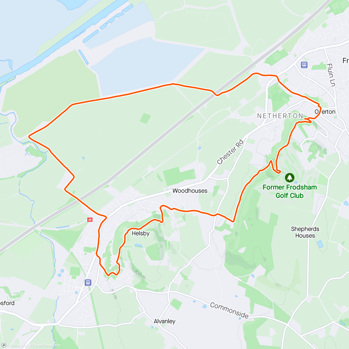Карта физической активности (Frodsham and Helsby with Paul)