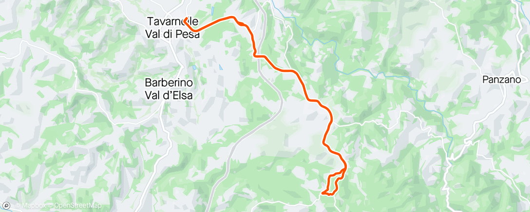 Mapa da atividade, Sessione di gravel biking pomeridiana