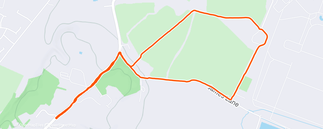 Map of the activity, Lunch Walk