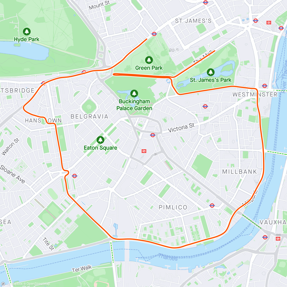 Mapa de la actividad (Greater London Flat in London)