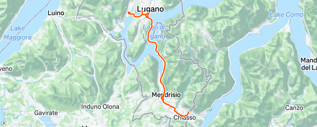 Map of the activity, Giro mattutino