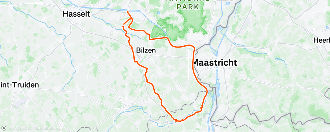 Map of the activity, Morning Ride